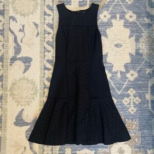 NWT JCrew Black Floral Eyelet Dress
